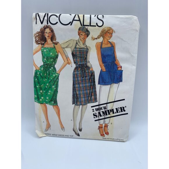 McCall's Misses Aprons Sewing Pattern Sampler - uncut - Picture 1 of 2